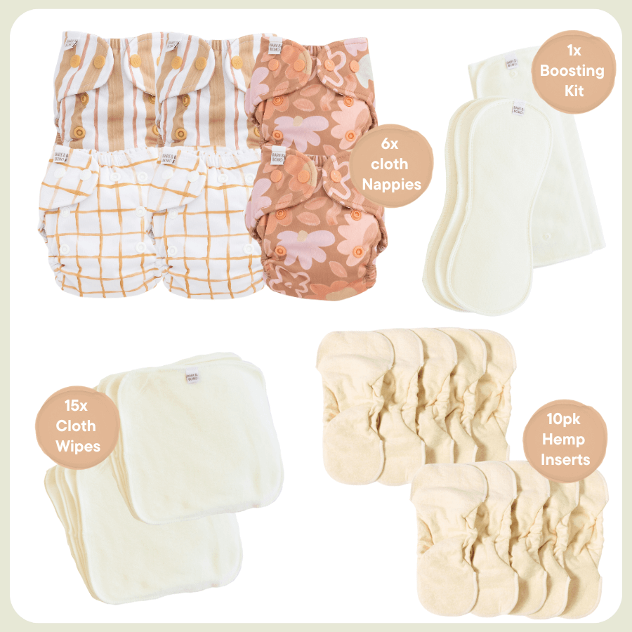 bare-and-boho-bundles-lot-couches-lavables-posy-soft-1-6kg-lingettes image 2