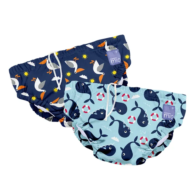 bambino-mio-couche-de-bain-lavable-lot-2-baleine-p-lican image 1