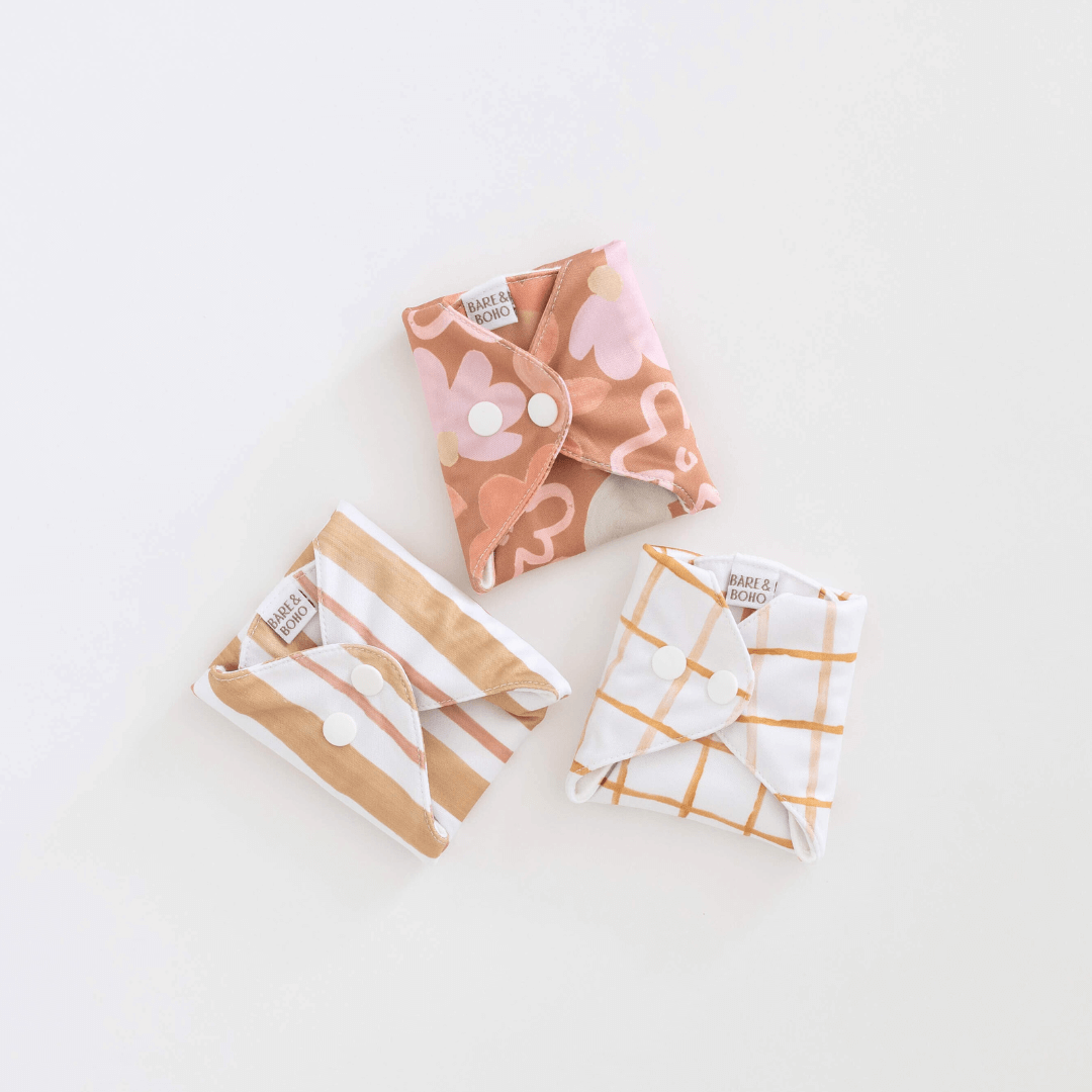 bare-and-boho-bundles-lot-serviettes-lavables-posy-flux-moyen image 3