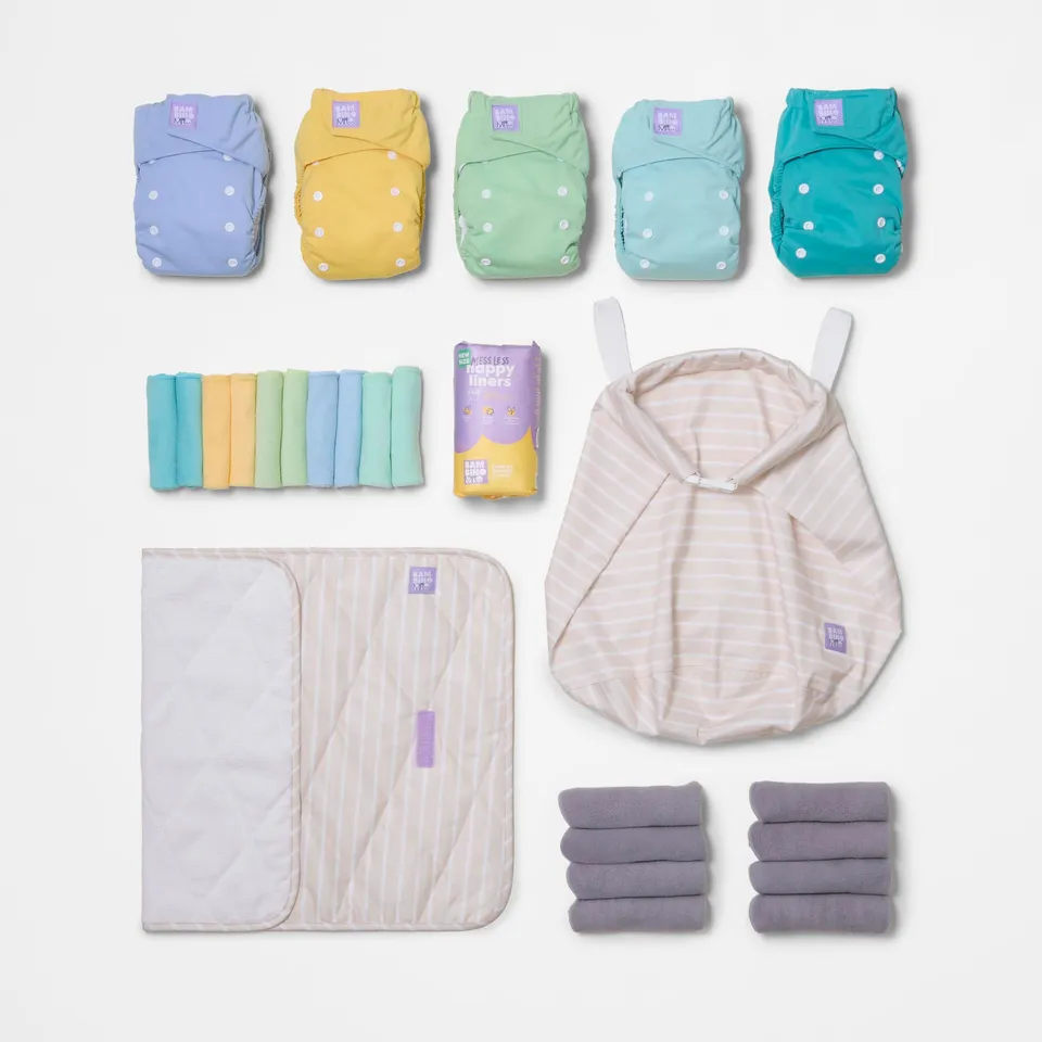 bambino-mio-revolutionary-pack-5-couches-lavables-pastels-nouveau-n image 1