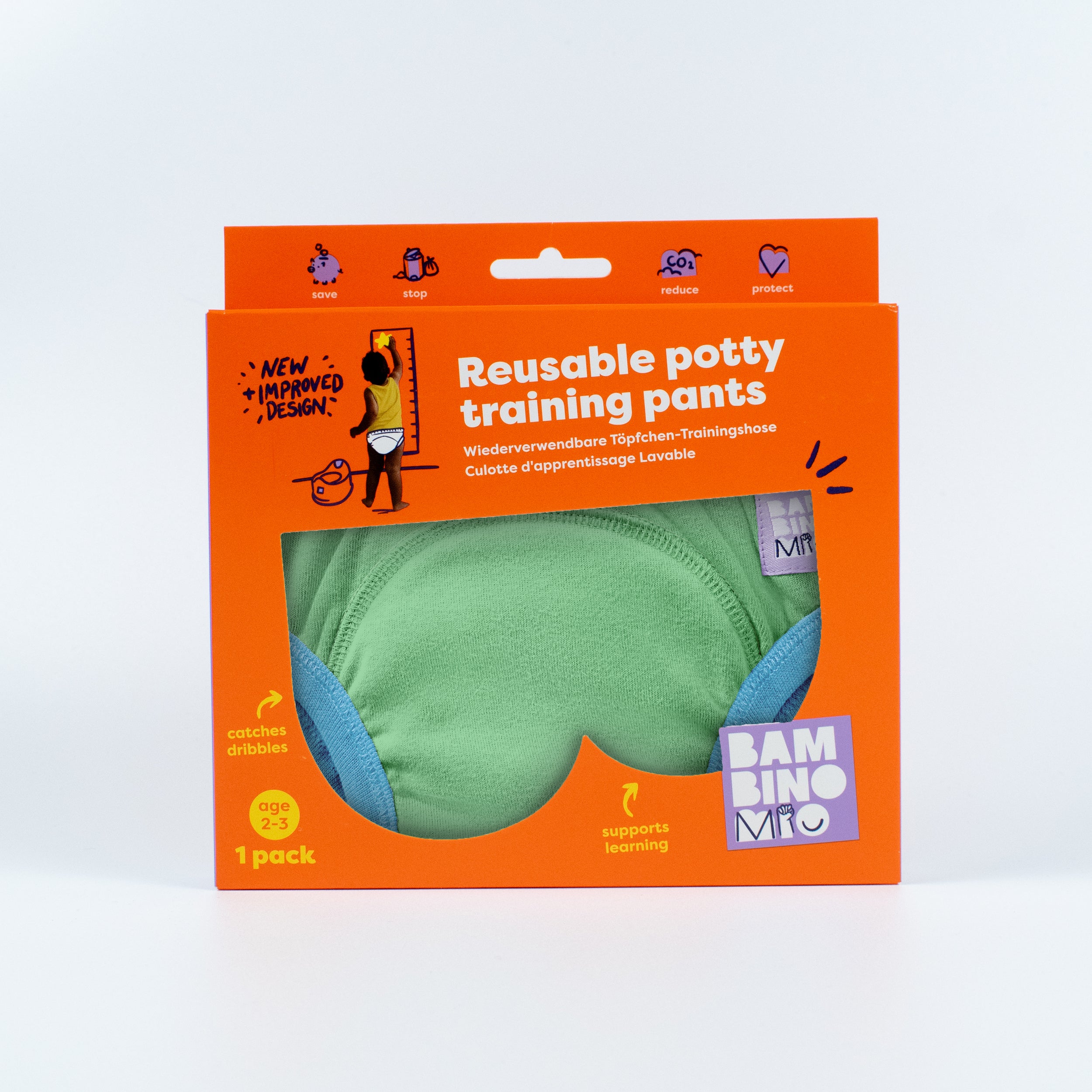 bambino-mio-elite-culotte-apprentissage-vert-fougere-coton image 6
