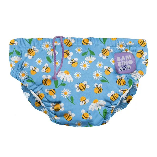 bambino-mio-abeilles-f-riques-couche-bain-6-12-mois-lavable image 1