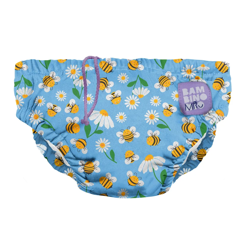 bambino-mio-abeilles-f-riques-couche-bain-6-12-mois-lavable image 1