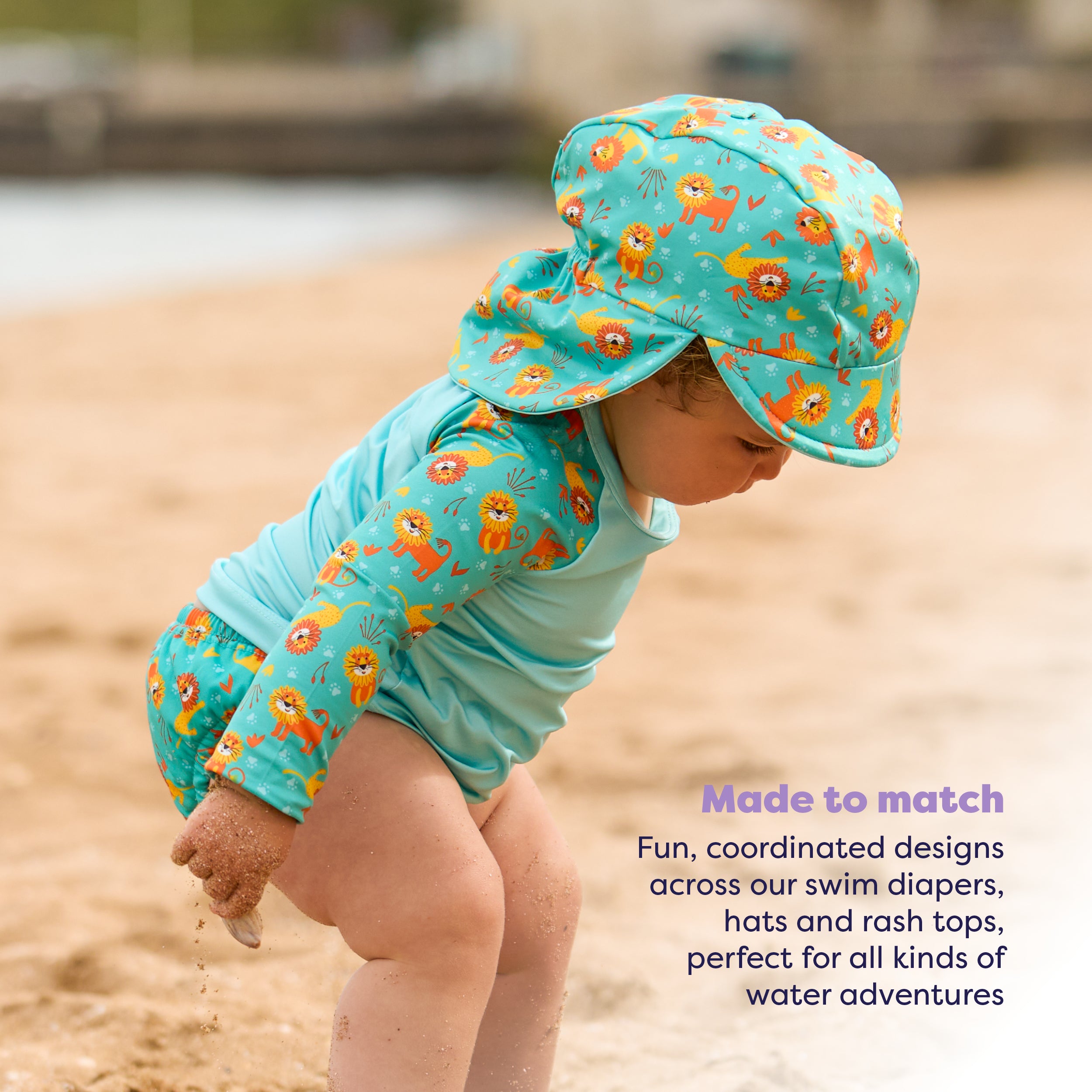 bambino-mio-chats-coquins-casquette-bain-b-b-r-versible-upf-40 image 4