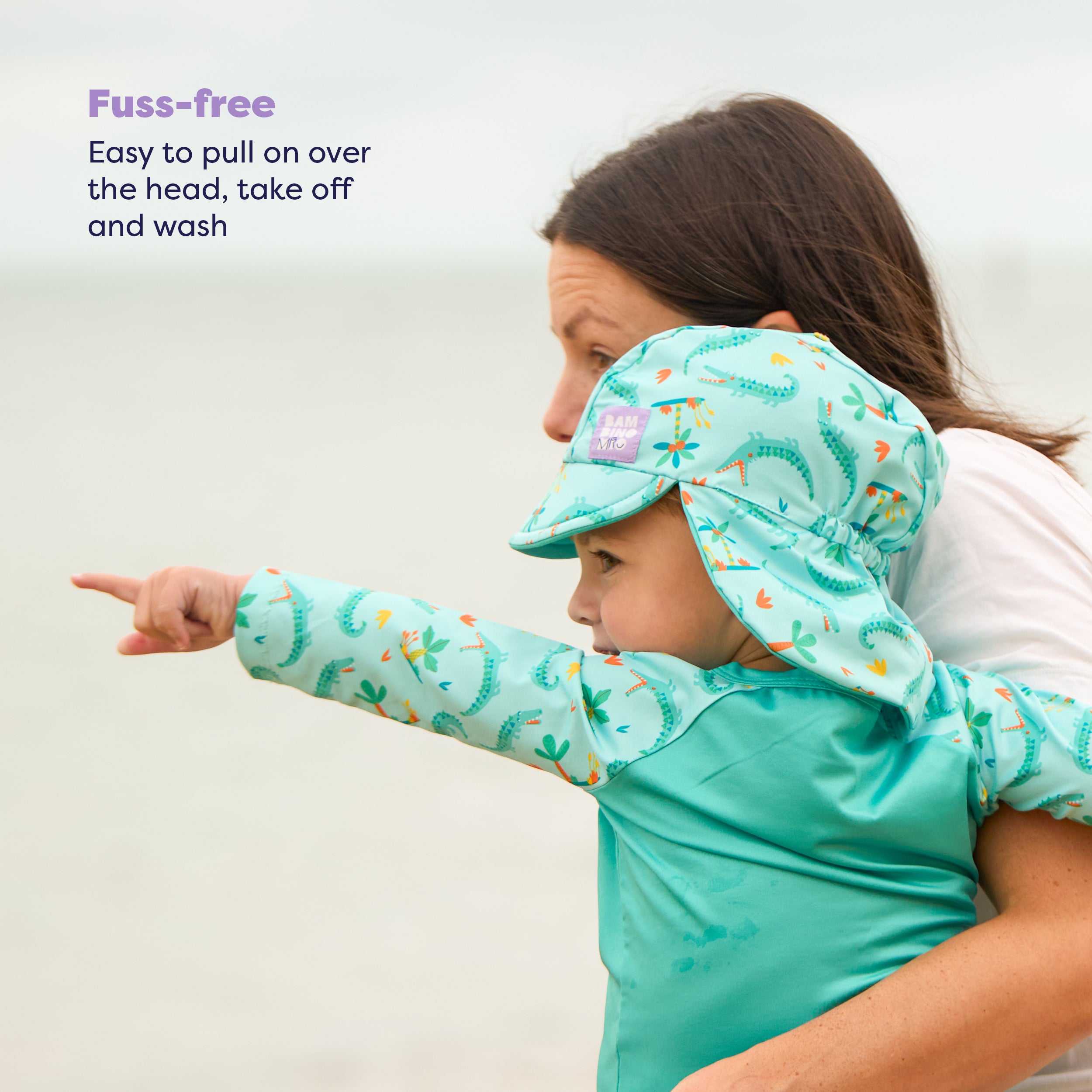 bambino-mio-reusable-swim-nappy-t-shirt-bain-croco-joueur-upf40 image 5