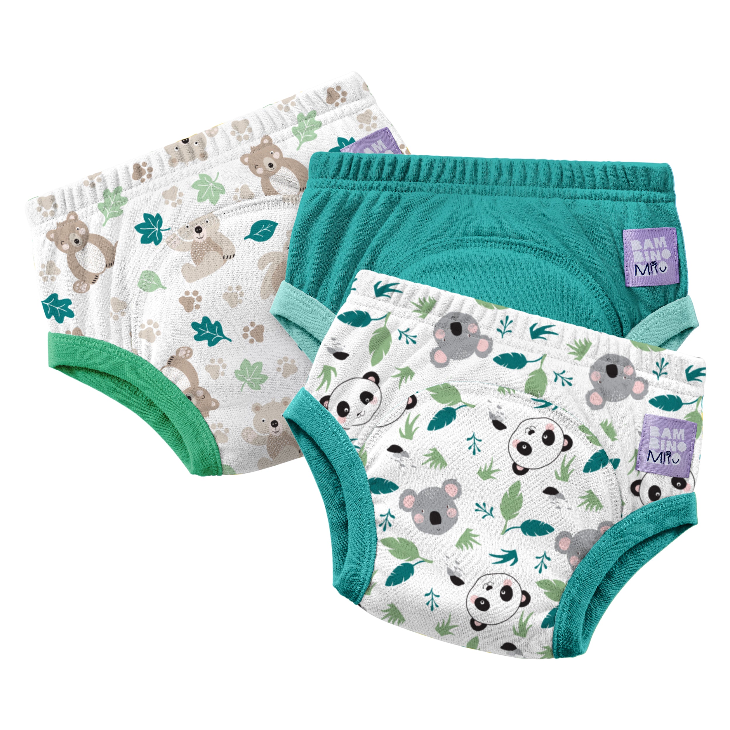 bambino-mio-elite-culotte-d-apprentissage-lot-3-ours-mignon-coton image 1