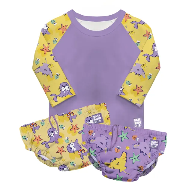 bambino-mio-ensemble-bain-passion-sable-couche-t-shirt image 1