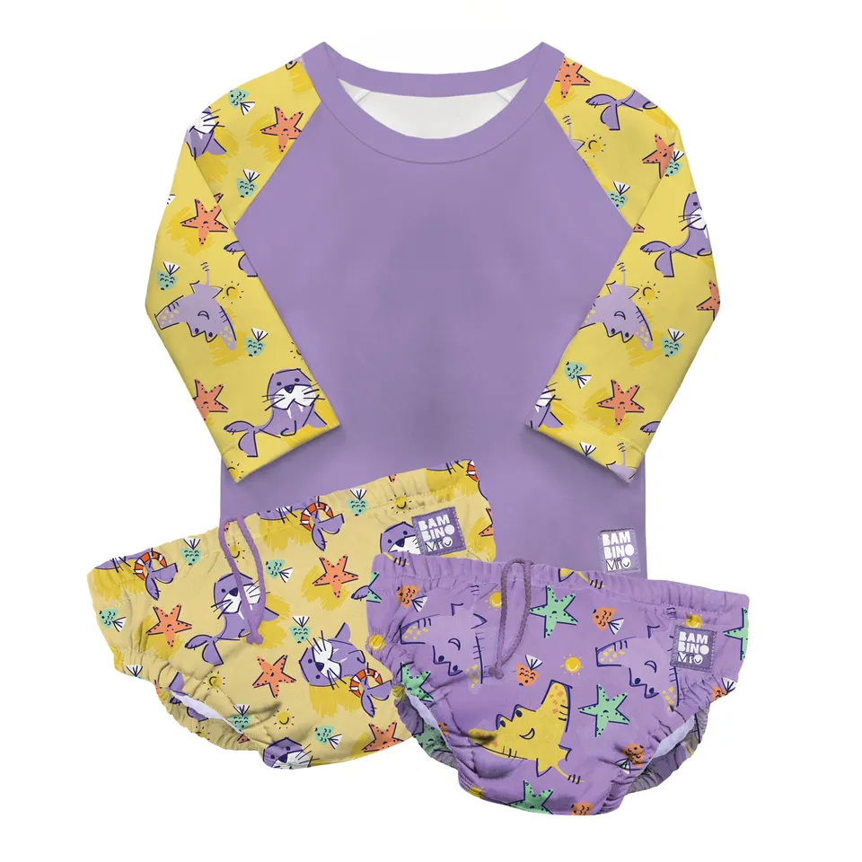 bambino-mio-ensemble-bain-passion-sable-couche-t-shirt image 1