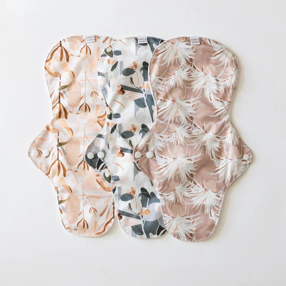 bare-and-boho-cloth-pads-ultra-serviette-lavable-native-flora-lot-3 image 1
