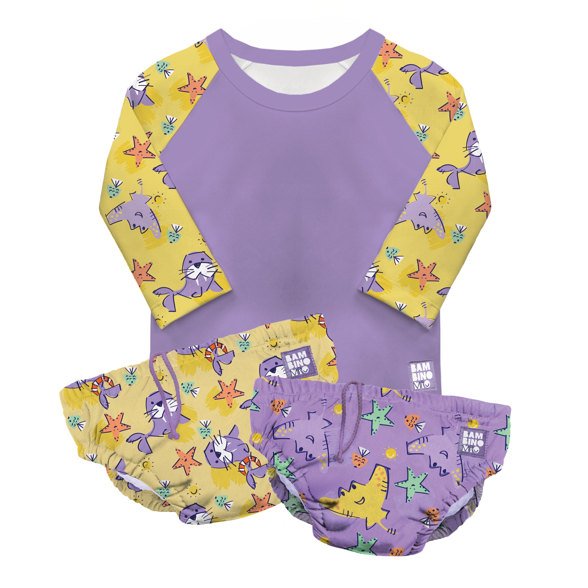 bambino-mio-ensemble-bain-passion-sable-couche-t-shirt image 1
