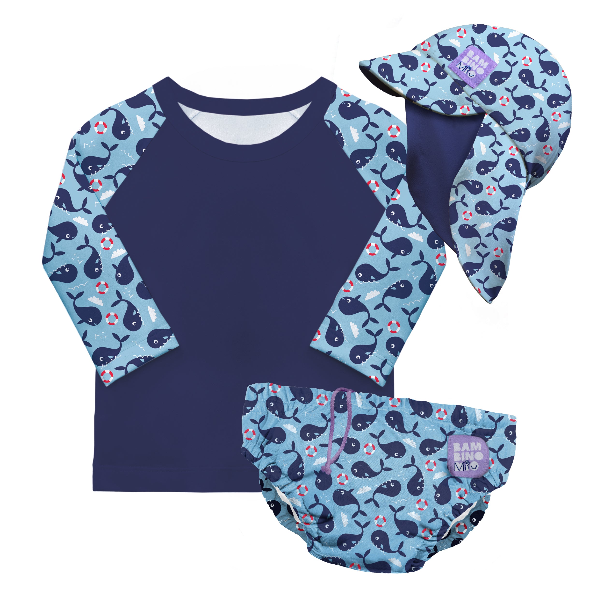 bambino-mio-swim-nappy-ensemble-bain-baie-des-baleines-0-6m image 1
