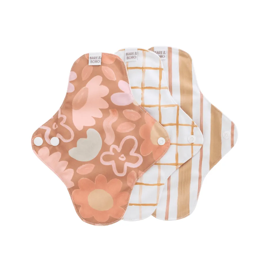 bare-and-boho-cloth-pads-serviette-lavable-posy-light-lot-3 image 1