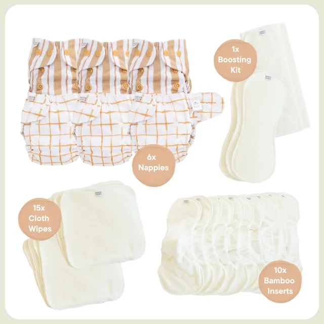 bare-and-boho-bundle-circus-lot-couches-lavables-naissance-bambou image 1