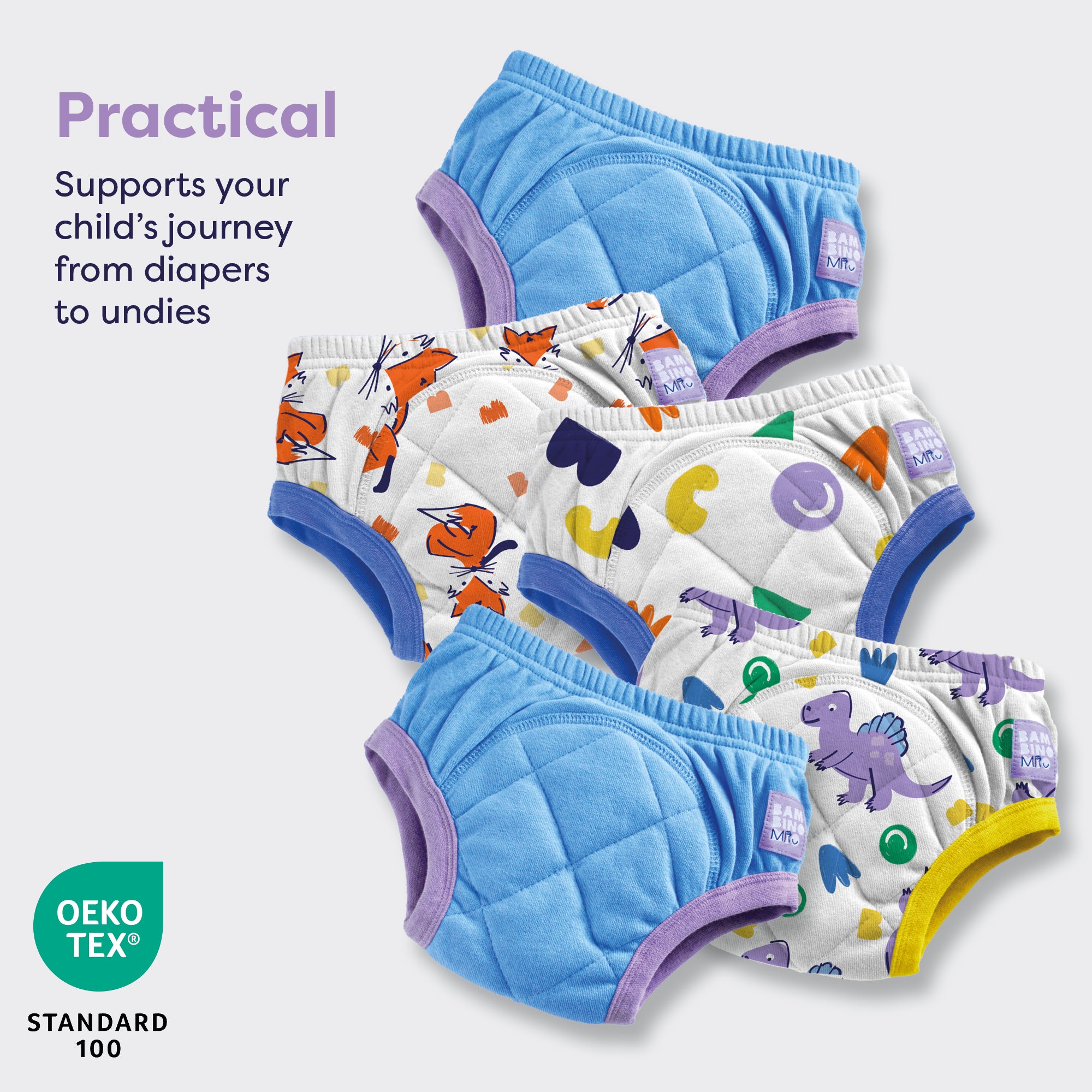 bambino-mio-sky-lot-de-5-culottes-d-apprentissage-lavables-2-3-ans image 2