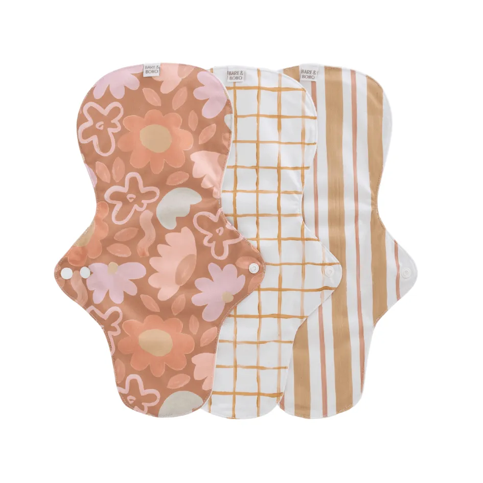bare-and-boho-cloth-pads-ultra-serviette-lavable-posy-lot-3 image 1
