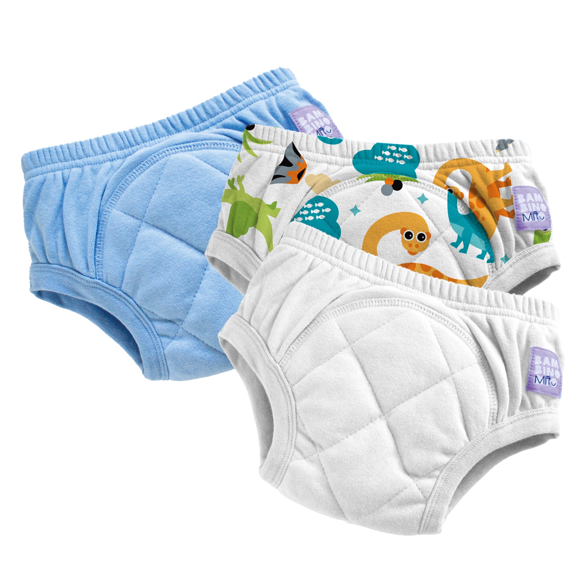 bambino-mio-mixed-dino-lot-3-culottes-d-apprentissage-lavables-2-3-ans image 1