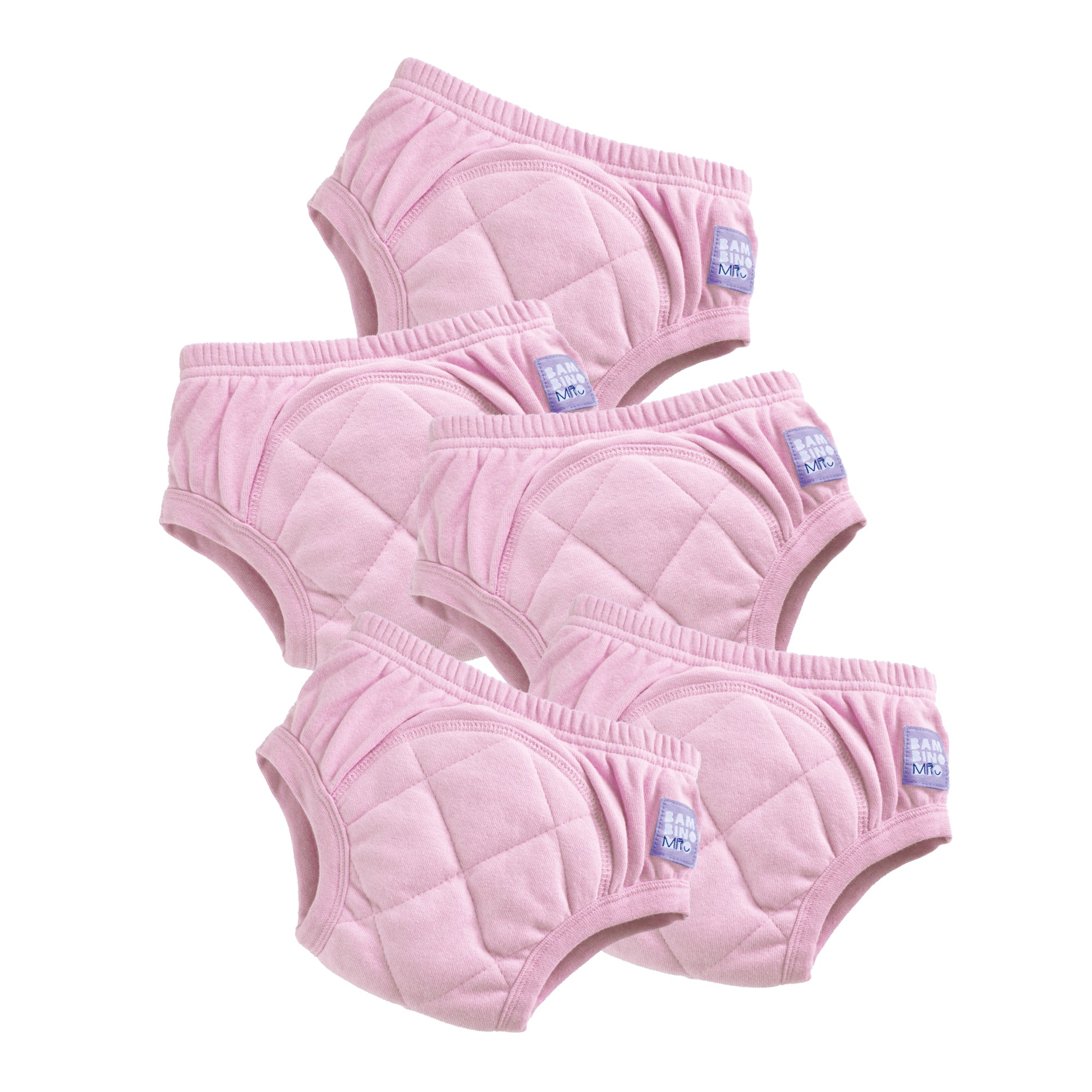 bambino-mio-culotte-d-apprentissage-lavable-rose-clair-lot-5-2-3-ans image 1