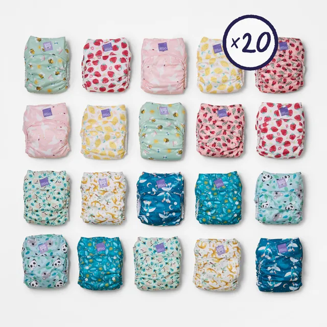 bambino-mio-miosolo-classique-couches-lavables-lot-20-royaume-animal image 1