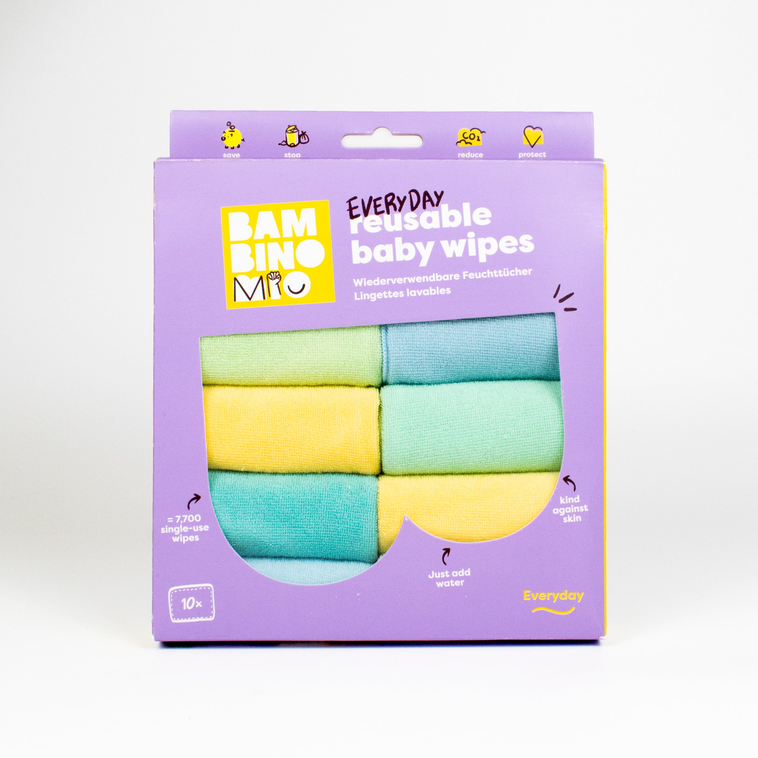 bambino-mio-lingettes-b-b-lavables-paintbox-pastels-coton-lot-de-10 image 8