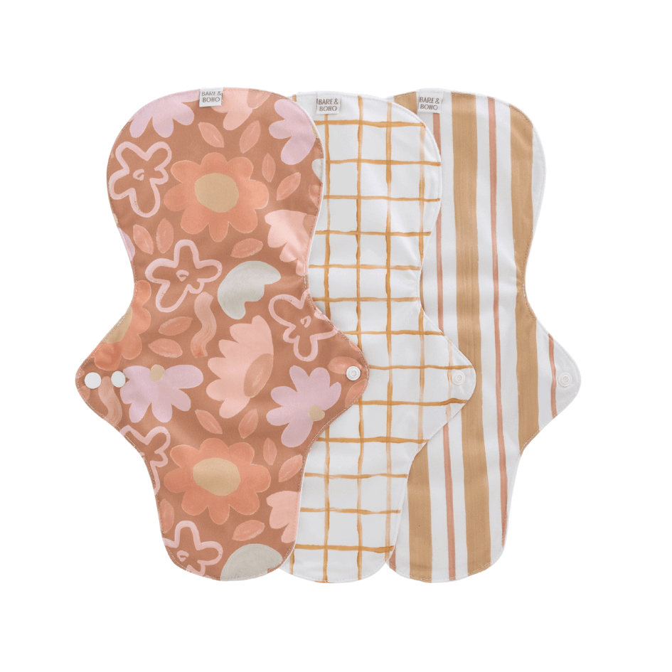 bare-and-boho-cloth-pads-ultra-serviette-lavable-posy-lot-3 image 1