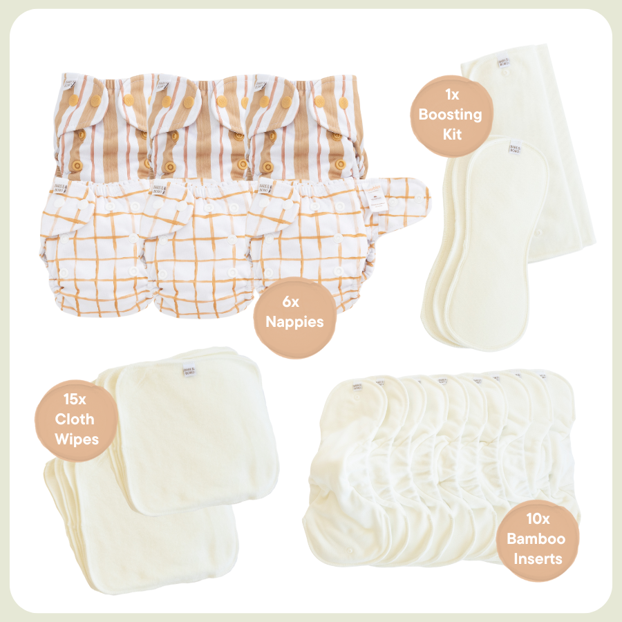bare-and-boho-bundle-circus-lot-couches-lavables-naissance-bambou image 1