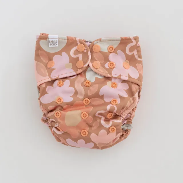 bare-and-boho-flexi-2-0-couche-lavable-posy-bambou-taille-unique image 1