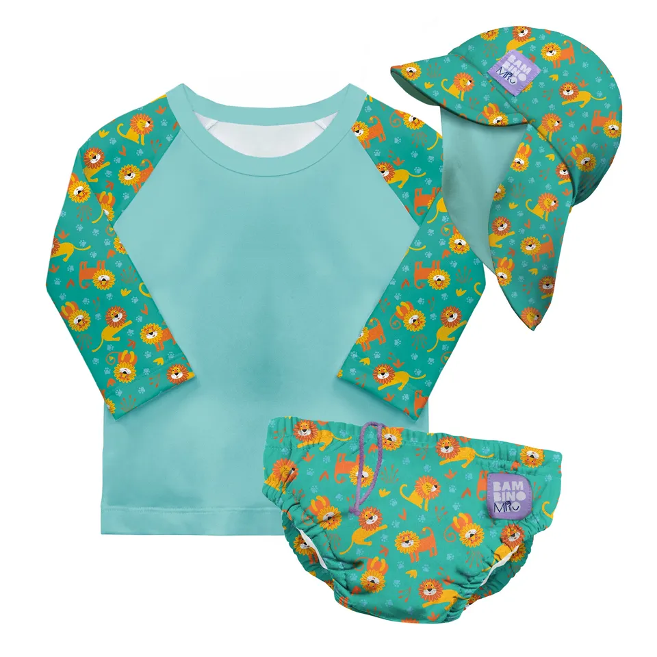 bambino-mio-chats-coquins-ensemble-bain-3-pi-ces-b-b-lavable image 1