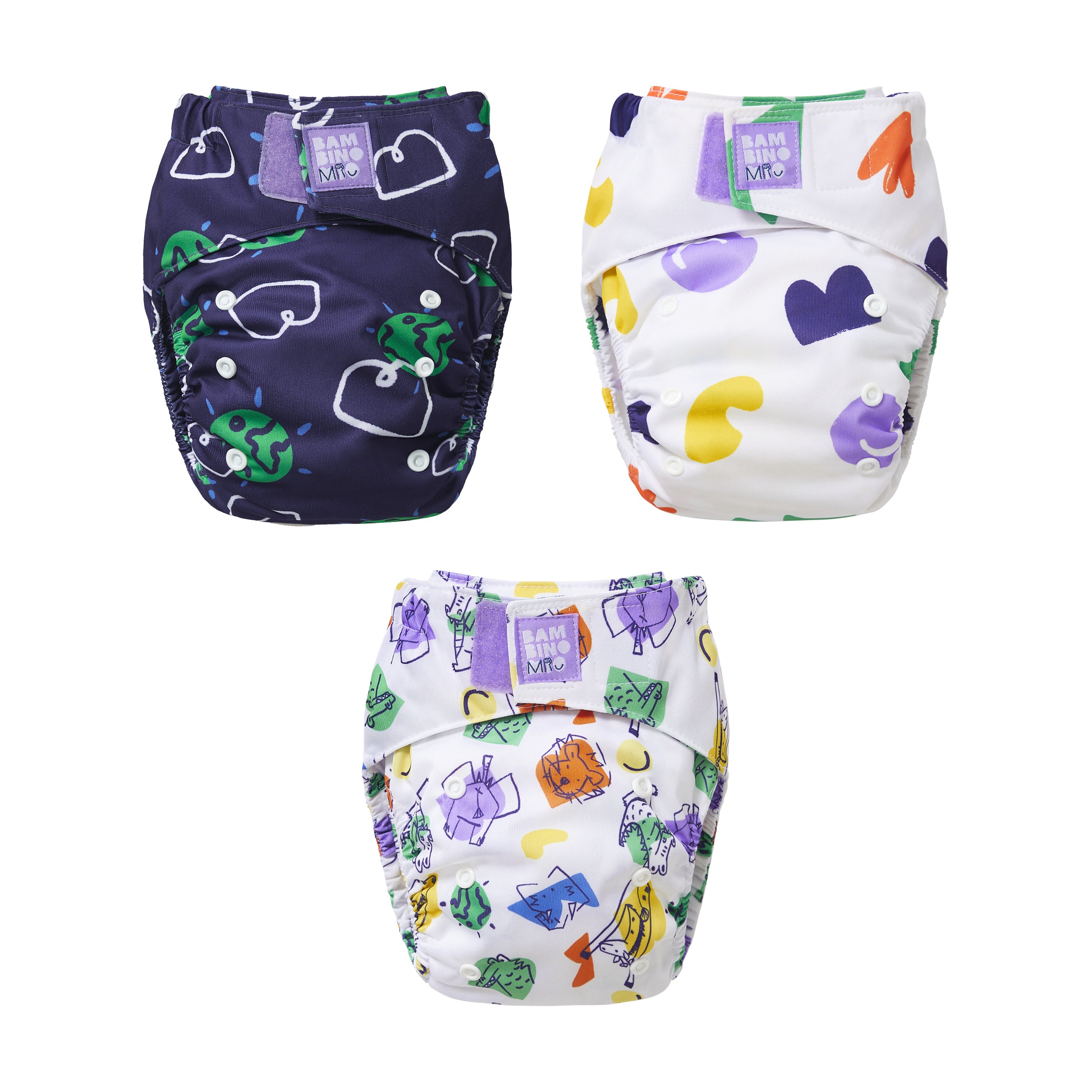 bambino-mio-revolutionary-couche-lavable-petits-h-ros-lot-de-3 image 1