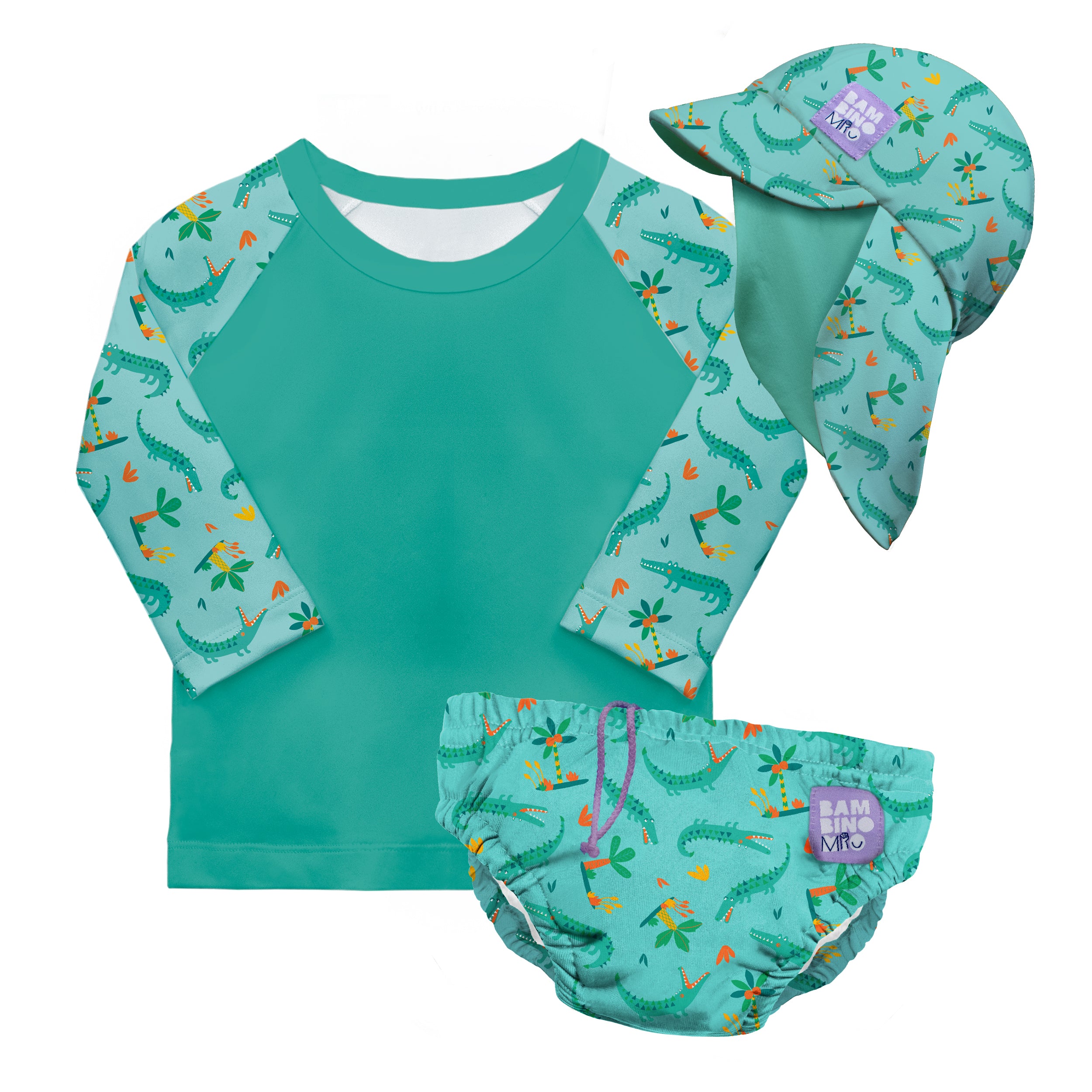 bambino-mio-swim-set-ensemble-de-bain-croco-joueur-3-pi-ces image 1