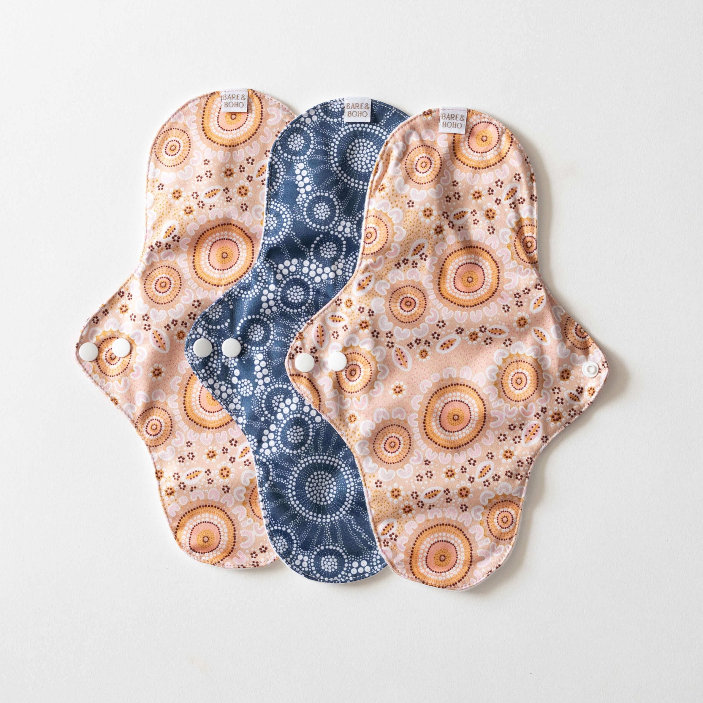 bare-and-boho-cloth-pads-serviettes-lavables-medium-springflower-x3 image 1