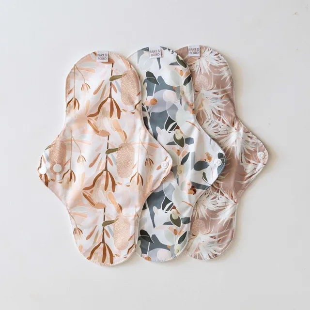 bare-and-boho-cloth-pads-medium-serviette-lavable-native-flora-lot-3 image 1