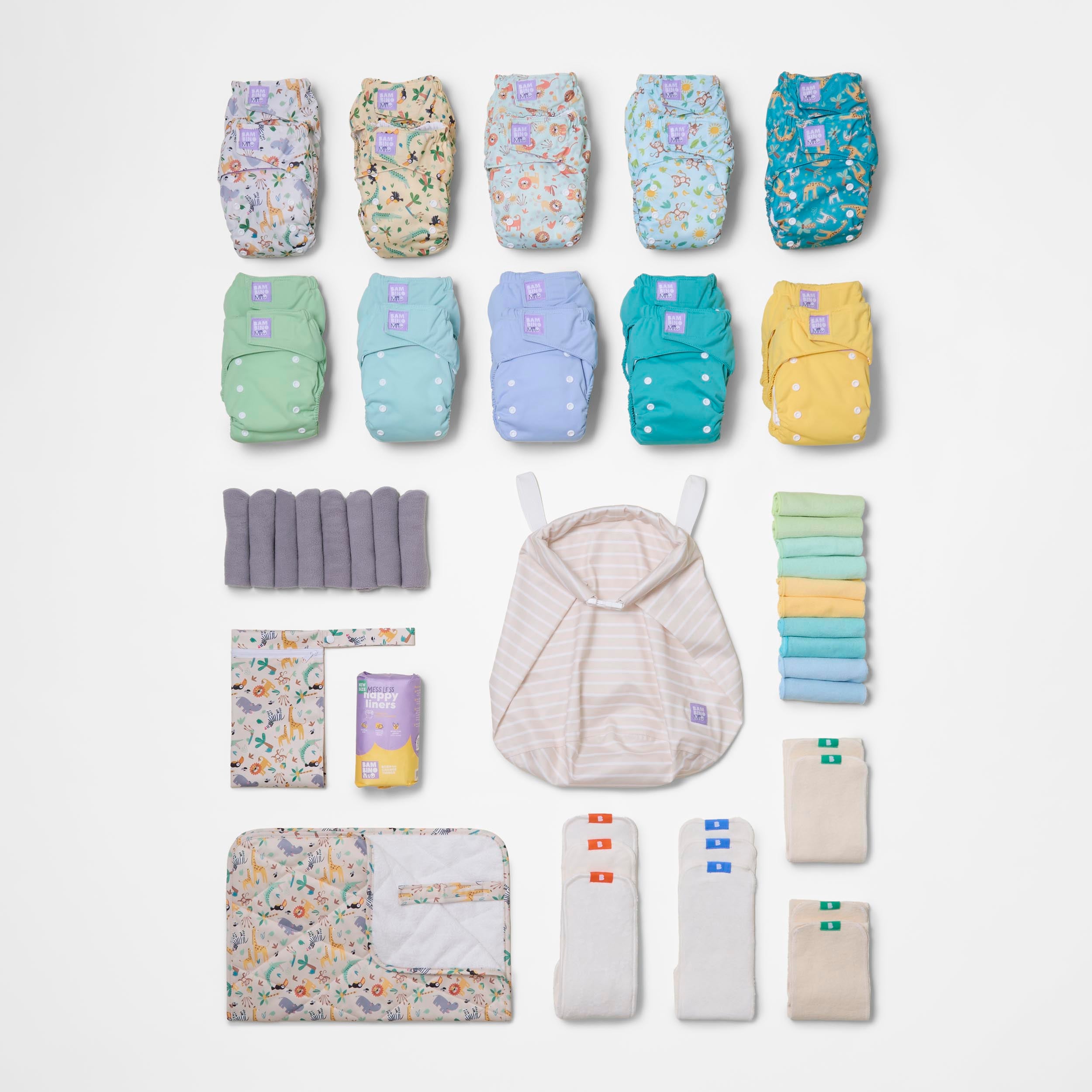 bambino-mio-revolutionary-pack-complet-20-couches-vie-sauvage-pastels image 1