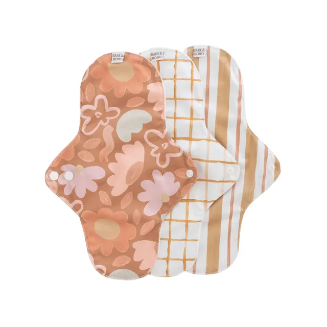 bare-and-boho-cloth-pads-serviette-lavable-posy-medium-3-pi-ces image 1