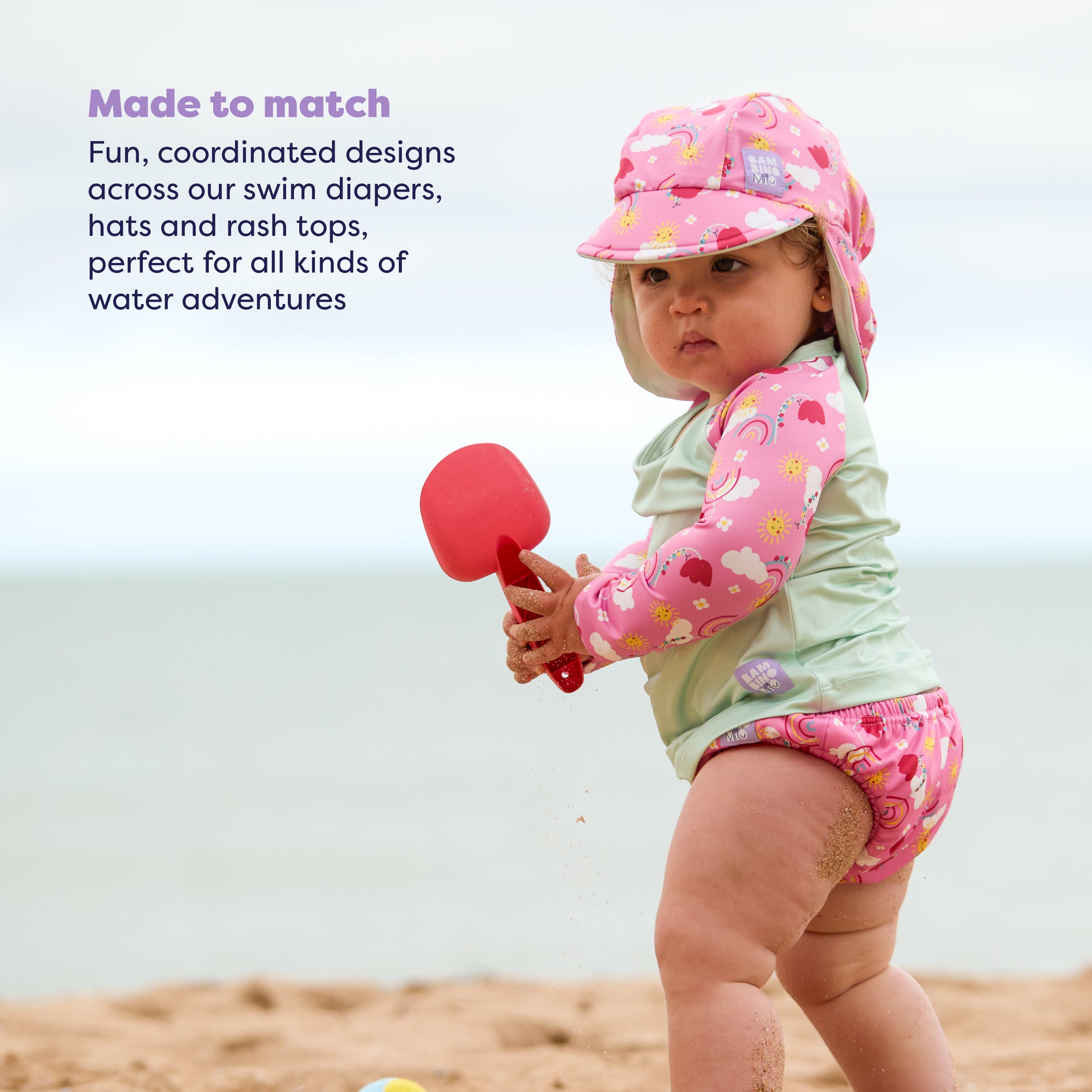 bambino-mio-casquette-bain-bonheur-en-ciel-0-12m-upf40 image 4